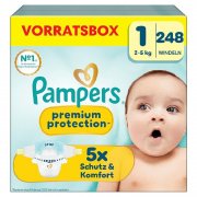 Pampers Premium Protection Gr. 1 (248 Stk.) f&uuml;r 33,14&euro; bei Amazon