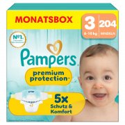 Pampers Premium Protection Gr. 3 (204 Stk.) f&uuml;r nur 36,53&euro;