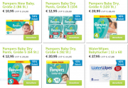 Pampers Windeln + Feucht&uuml;cher bei ibood.com bis zu 55 % Rabatt