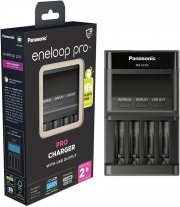 Panasonic BQ-CC65E eneloop Pro Ladeger&auml;t with USB Output f&uuml;r 1&ndash;4 AA/AAA NI-MH-Akkus