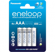 Panasonic eneloop 4 St&uuml;ck AAA/Micro NI-MH 800 mAh Akkus