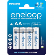 Panasonic eneloop 4er-Pack AA/Mignon Ni-MH 2000 mAh Akkus
