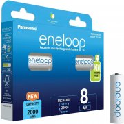 Panasonic eneloop 8er-Pack AA/Mignon NI-MH Akkus 2000 mAh