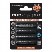 Panasonic eneloop pro, Ni-MH Akku, AA Mignon, 4er Pack, min. 2500 mAh, 500 Ladezyklen