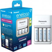 Panasonic ENELOOP Smart Plus BQ-CC55 Akku Ladeger&auml;t inkl. 4 St&uuml;ck eneloop AA 2000 mAh Akkus