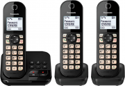 Panasonic KX-TGC463GB 3 Mobilteile Schnurloses Telefon mit Basisstation und Anrufbeantworter