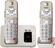 Panasonic KX-TGE262GN Schnurlostelefon 2 Mobilteile mit Anrufbeantworter