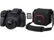 PANASONIC Lumix DMC-G70K Systemkamera + 16 GB Speicherkarte + Tasche