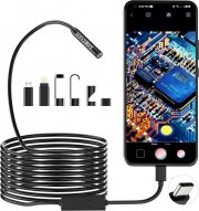Pancellent &lrm;YP105-ONE 1920P HD Endoskop Kamera mit 8 LED Leuchten f&uuml;r Android und iOS