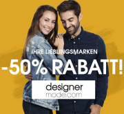 Passend zum jetzigen Wetter gibts bei Designermode jetzt hei&szlig;e 50% Rabatt auf Lieblingsmarken