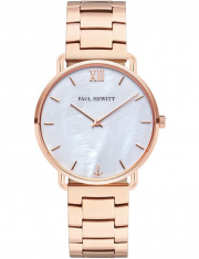 PAUL HEWITT Miss Ocean Damen Armbanduhr Rosegold mit Edelstahlarmband