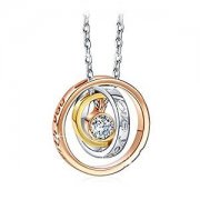PAULINE & MORGEN Mum I love Gravur Damen Kette mit Kristallen von SWAROVSKI