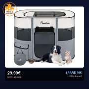 Pawaboo Hunde-Laufstall aus Oxford-Gewebe f&uuml;r nur 29,99&euro;