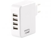 Pearl.de: Intelligentes 4-Port-USB-Wandnetzteil Smart Power, 24 Watt f&uuml;r 4,85&euro; inclusive Versand!
