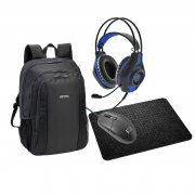  Pedea Gaming Bundle mit Gaming Rucksack, Gaming Maus, Gaming Headset und Mauspad