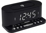 PEDEA Radiowecker mit induktiver QI-Ladefunktion und dimmbarem Display