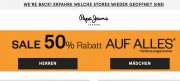 Pepe Jeans 50% Rabatt auf alles au&szlig;er Parf&uuml;m + kostenlose Lieferung & R&uuml;ckgabe
