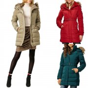 Pepe Jeans Lynn Damen Winter Kapuzenjacken