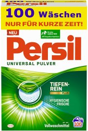 Persil Universal Pulver Vollwaschmittel mit Tiefenrein-Plus Technologie f&uuml;r 100 Waschladungen