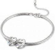Personalisiertes Herz-Armband mit Namen & Geburtsstein f&uuml;r nur 9,34&euro;
