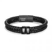 Personalisiertes Lederarmband f&uuml;r Papa - Jetzt g&uuml;nstiger!