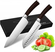 Phatodes 2-teiliges Messerset mit Kochmesser + Santokumesser