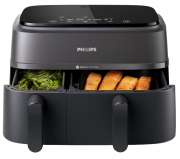 Philips 3000 Series Dual Basket Airfryer Hei&szlig;luftfritteuse mit 2 K&ouml;rben 