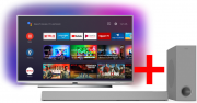 Philips 55PUS7354 55 Zoll UHD 4K Android Smart TV mit Ambilight + Philips HTL3325 Bluetooth Soundbar