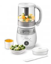 Philips Avent 4-in-1-Babynahrungszubereiter SCF883/01, Dampfgaren und Mixen