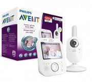 Philips Avent SCD630/26 Video-Babyphone, 3,5 Zoll Farbdisplay, wei&szlig;/grau 