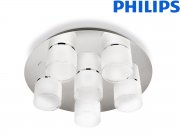 Philips Byzantin LED-Deckenleuchte 6x 5 W Chrom