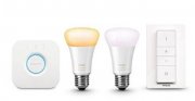 Philips hue Starterkit: Bridge 2.0 + 2 dimmbare E27-Birnen + Wireless Dimmer f&uuml;r 61,58 &euro;