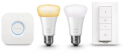 Philips Hue White Ambiance E27 Bluetooth ZigBee mit Leuchtmittel, Bridge und Dimmschalter