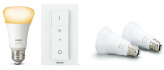 Philips Hue White Ambiance LED Starter Kit inkl. 3x E27 + Dimmschalter f&uuml;r 49,90 Euro