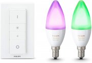 Philips Hue White and Color Ambiance E14 LED Kerze Doppelpack inkl. Hue Dimmschalter