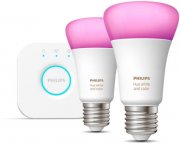 PHILIPS HUE White and Color Ambiance E27 2er Set + Hue Bridge
