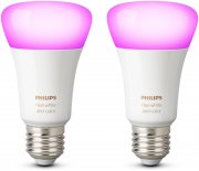 Philips Hue White and Color Ambiance E27 LED Lampe Doppelpack 9 W Bluetooth