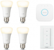 Philips Hue White Bluetooth Starter Kit - 3 Lampen, Bridge, Dimmschalter + E27 Bluetooth LED-Lampe