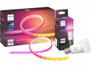 Philips Hue White & Color Ambiance Gradient Lightstrip Bluetooth Starter-Set 2m + E27 Bluetooth LED
