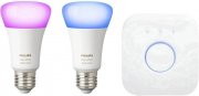 Philips Hue White und Color Ambiance E27 LED Lampe Starter Set