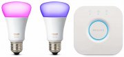 Philips Hue White und Color Ambiance E27 LED Starter Set 4. Generation kompatibel mit Amazon Alexa