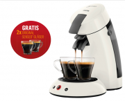 PHILIPS Kaffeepadmaschine Senseo HD7803/42 wei&szlig; f&uuml;r unter 50,- &euro; + 2 Senseo Gl&auml;ser