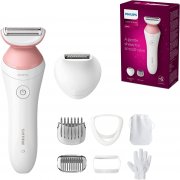 Philips Lady Shaver Series 6000 Kabelloser Rasierer mit 6 Zubeh&ouml;rteile & Trimmer f&uuml;r die Bikinizone