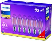 Philips Lighting 6-er Pack Classic E14 LED Lampen warmwei&szlig;