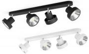 Philips myLiving Bukko LED Deckenleuchte 4x 4,3 W in wei&szlig; oder schwarz