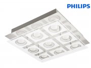 Philips myLiving Polygon Deckenleuchte Chrom 9x 5W