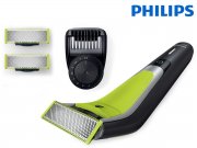 Philips OneBlade Pro QP6505/21 Hybrid-Rasierer + 3 Ersatzklingen