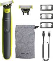 Philips QP2724/31 OneBlade 360 Face Bartschneider und Rasierer inkl. 2x 360-Klingen + 3x Stoppelkamm