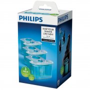 Philips Reinigungskartusche f&uuml;r Rasierer mit SmartCleanSystem JC303/50, 3er-Pack