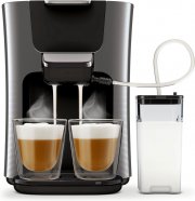 PHILIPS Senseo Latte Duo Plus HD6574/50 Kaffeepadmaschine mit Milchbeh&auml;lter